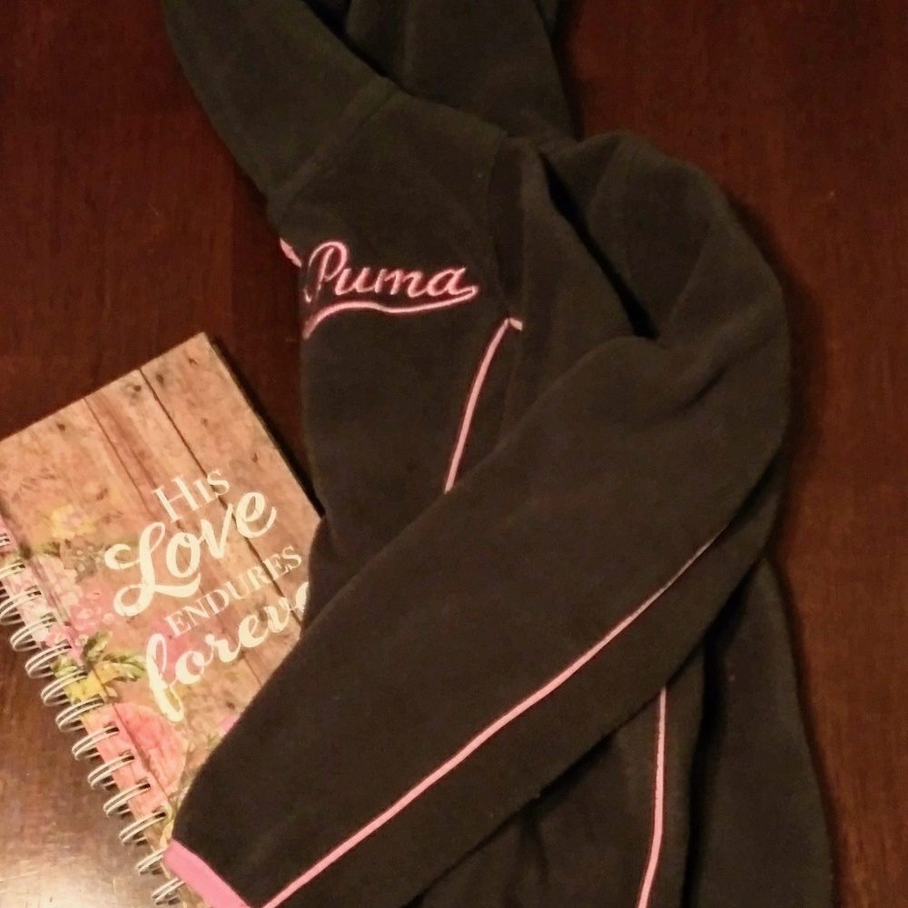 PUMA GIRLS FLEECE HOODIE SIZE 5 YOUTH